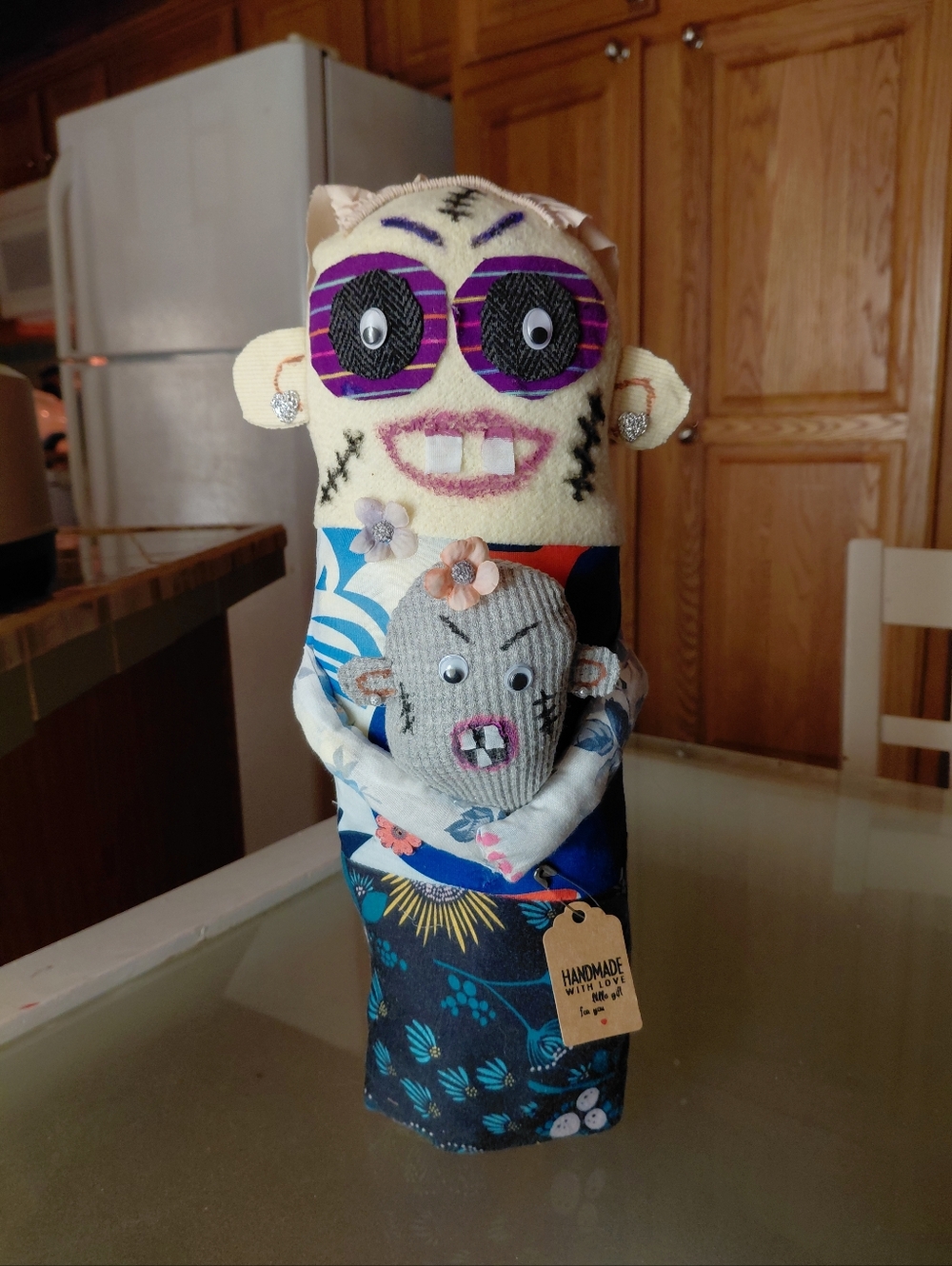 Myrtle And Baby Maddie Are Wierd Dolls      Myrtle Is 17" Tall